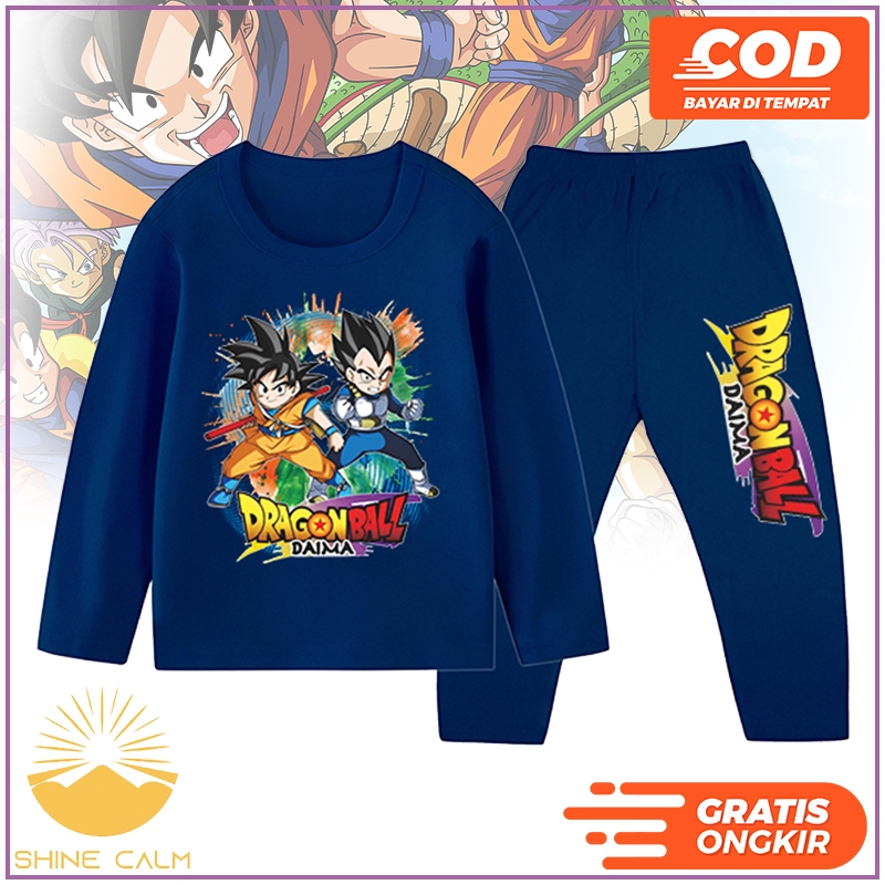 Baju Tidur Dragon Ball Anak Cowo Dan Cewe Piyama 1-10 Tahun 1653