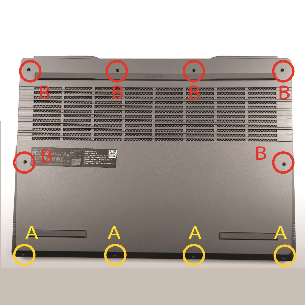 [Baru] Baut casing laptop Lenovo Legion 5 15ARH7 15IAH7 Sekrup buttom case mur bawah