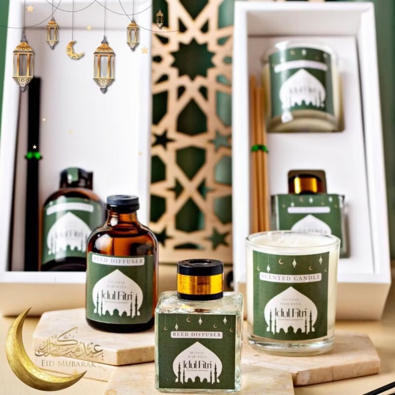 

Hampers Lebaran Idul Fitri 2025 | Hampers Reed Diffuser Lilin Aromatheraphy | EID Hampers Gift Pack