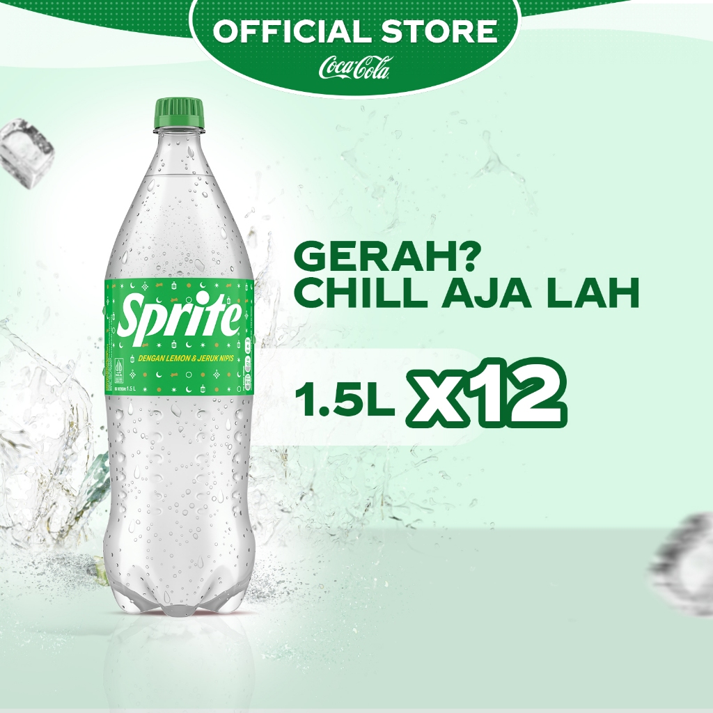 

Sprite Lemon Lime Minuman Soda - Botol 1.5L - x12 Pcs