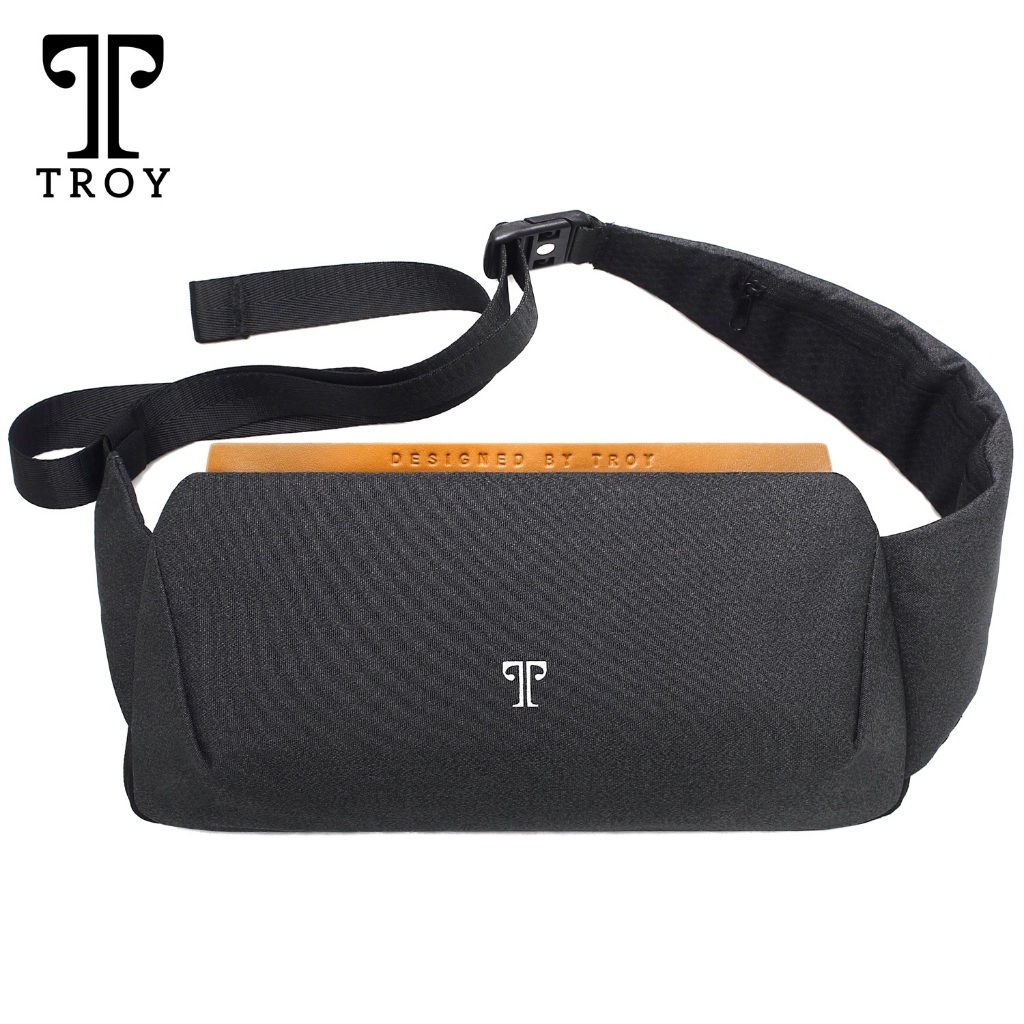 TROY Tas Selempang Bahu Shoulder Bag Pria Bahan Kain Anti Air Keren Elegan Casual Original Montana