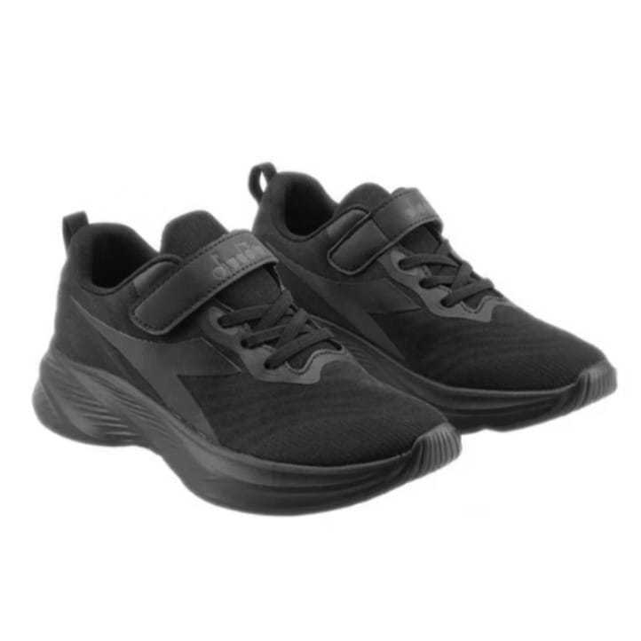 size 35-36-37. Sepatu Anak DIADORA ORIGINAL. ALL BLACK. Sepatu Olahraga Sekolah Kids. Hitam Full Ana