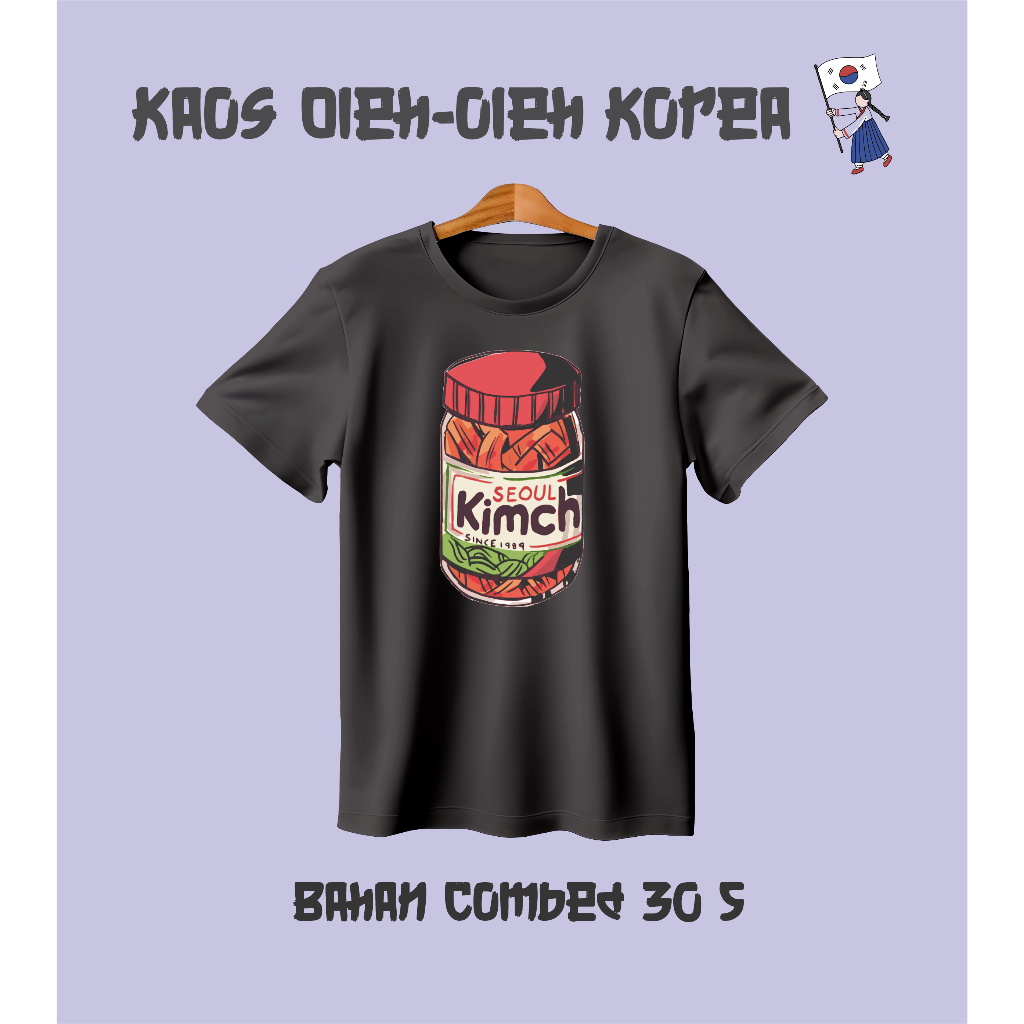 Kaos Oleh Oleh Negara Korea Selatan - SEOUL KIMCHI