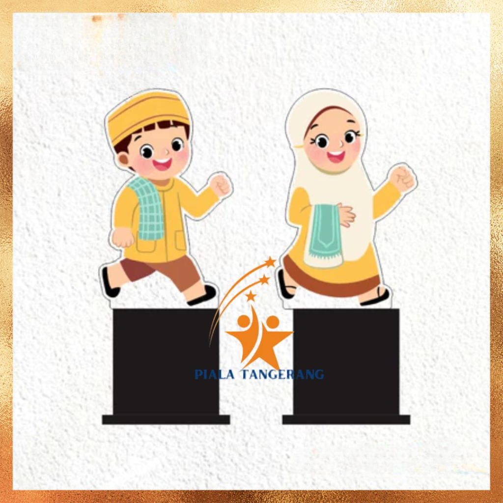 Piala Islami Piala Anak Muslim Piala Sekolah Piala mengaji Akrilik Custom