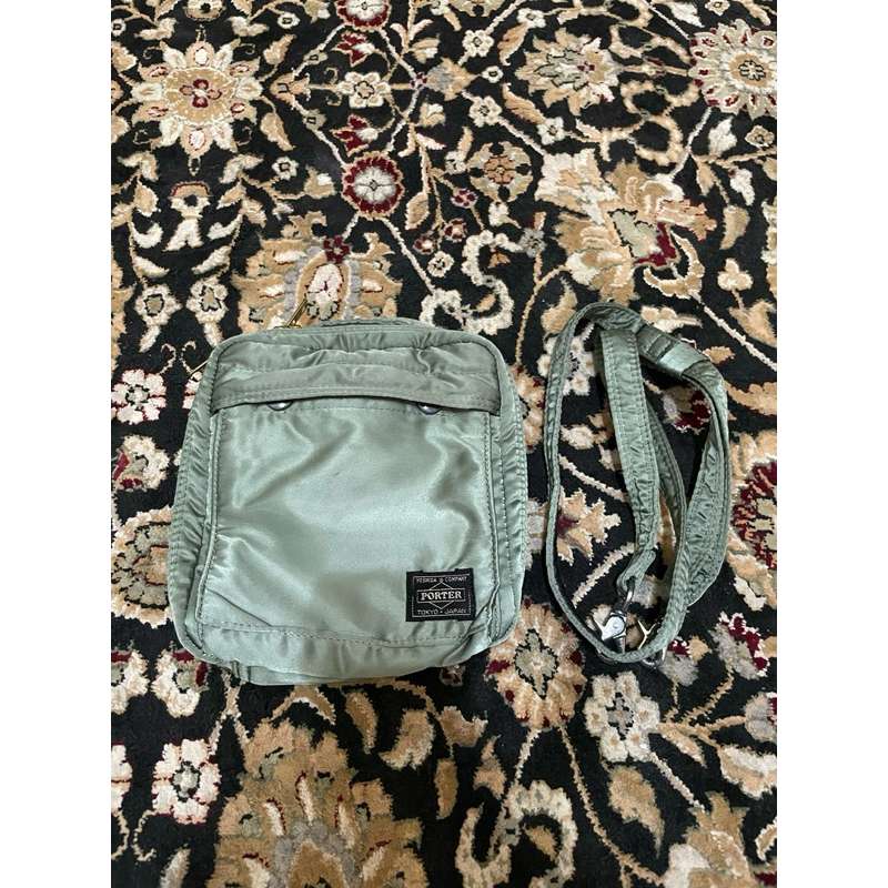 [Preloved] Porter Tanker - Square Shoulder Bag (olive)