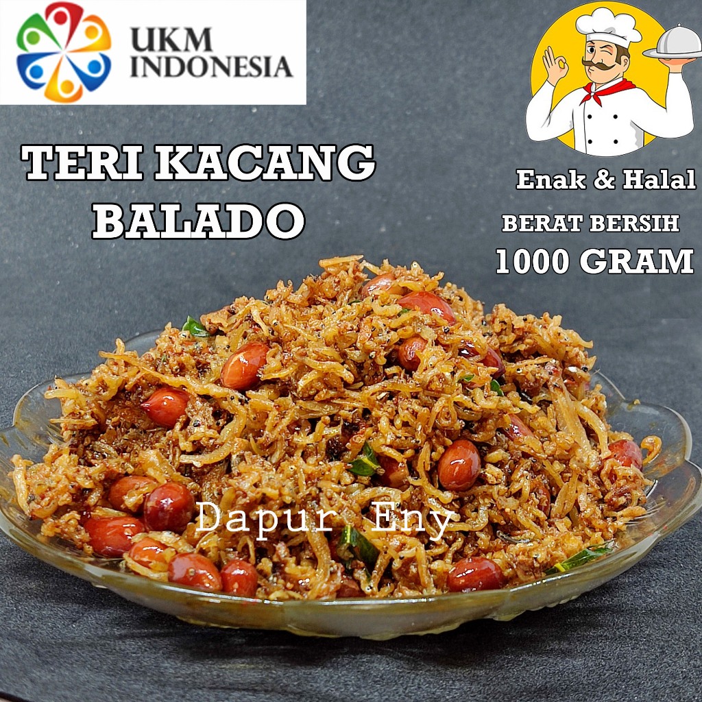 

TERI KACANG BALADO 1000 GRAM 1KG 1 KILO DAUN JERUK ENAK TERI NASI MEDAN SIAP SAJI FRESH TANPA PENGAWET Pedas manis Food seafood lauk instan kering tahan lama dapur eny eni enny