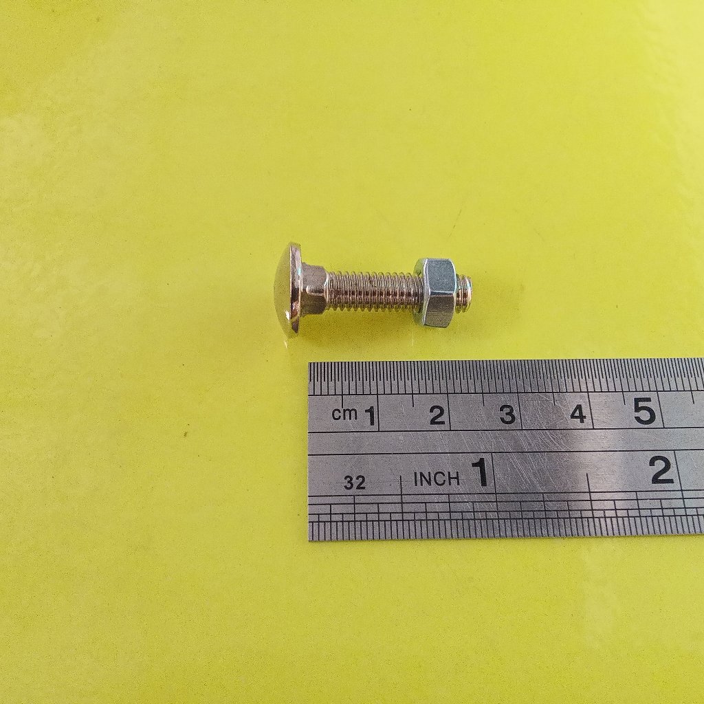 BAUT MUR CB M8x20 STAINLESS/ BAUT M8 X 20 PANJANG 2CM / BAUT 13 KUNCI 13 SUS304 BAUT PAYUNG BUMPER C