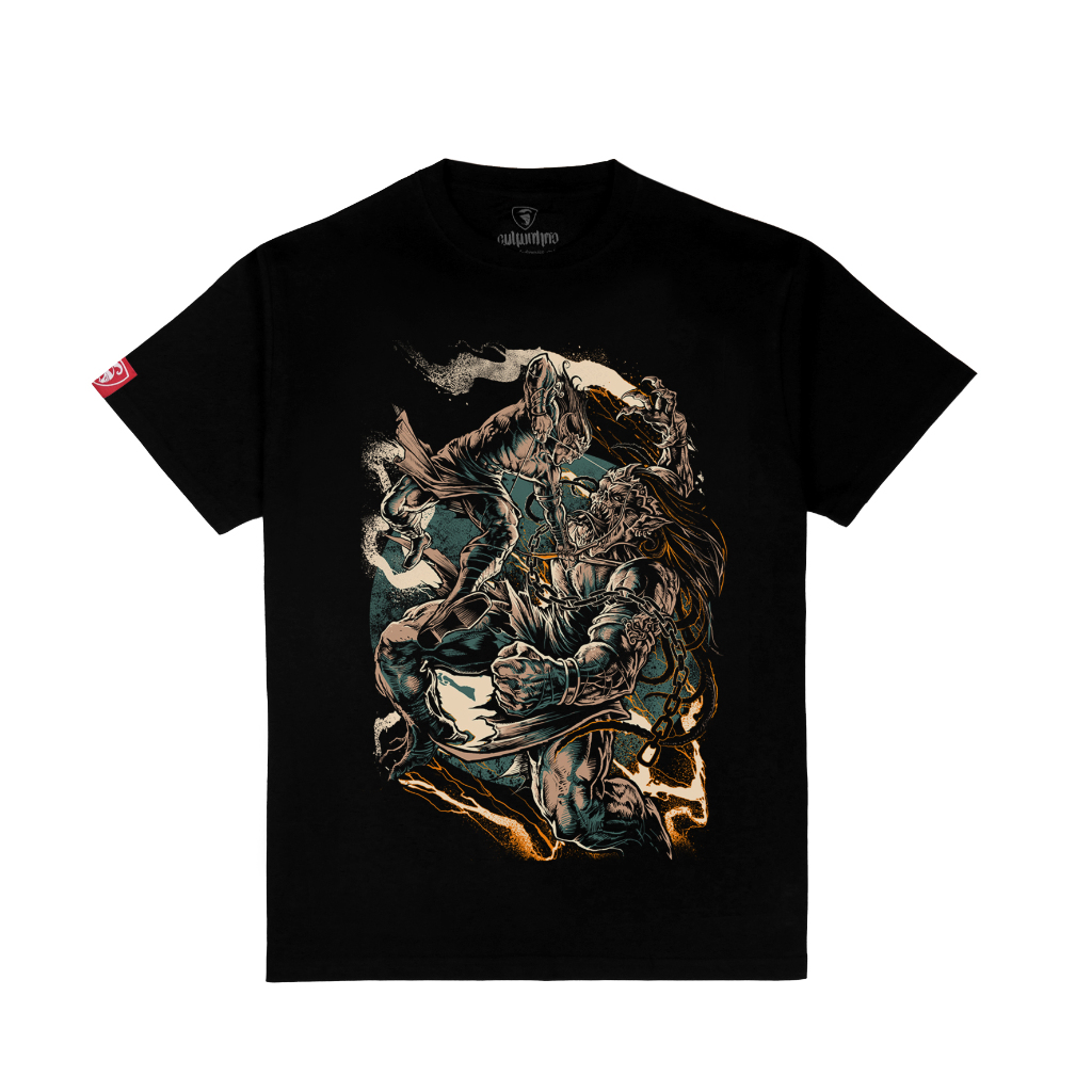 KAOS CULTURE HERO PERANG KEMBANG Wayang Jawa Pria Budaya Arjuna Buto Cakil Wayang Kulit Jawa
