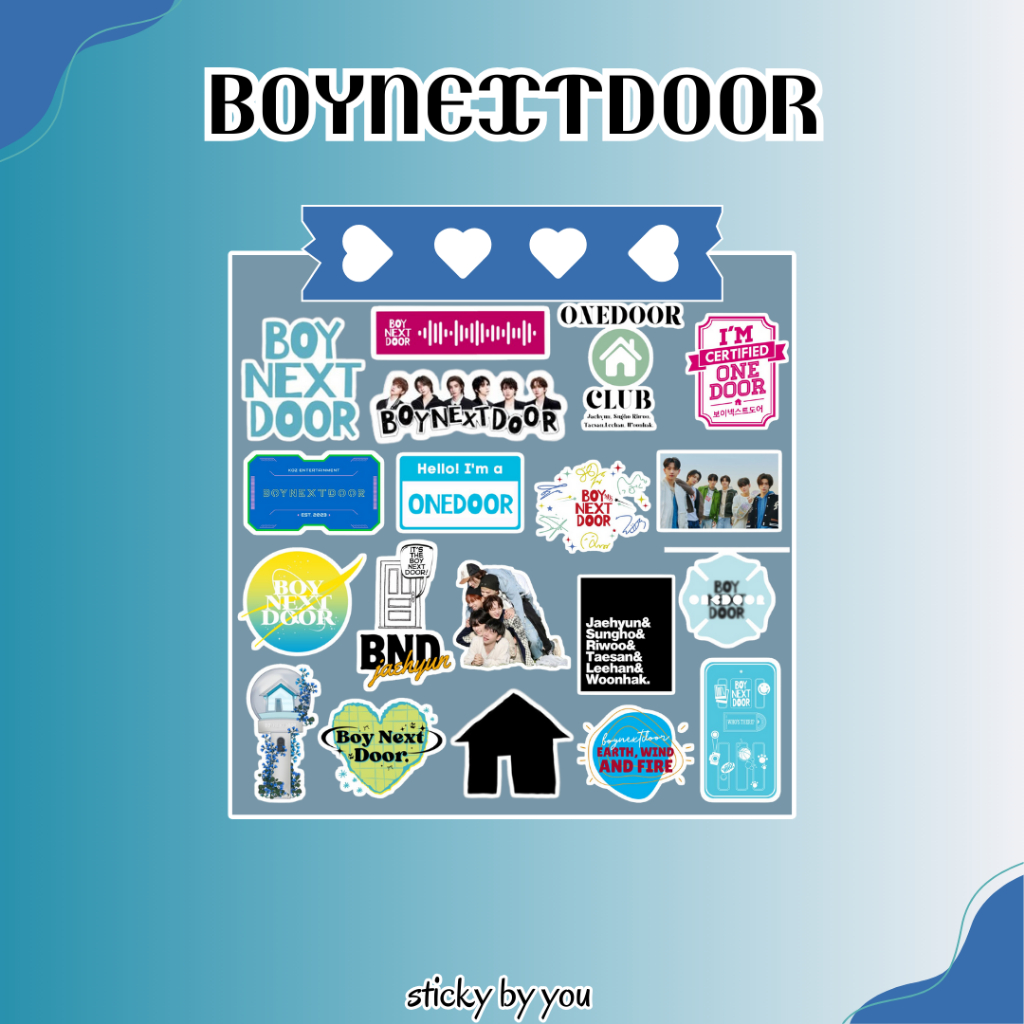 

Sticker BOYNEXTDOOR - Sticker K-Pop - Sticker Vinyl/Aesthetic/Tumblr/HP - Accessories/Gift/Merch