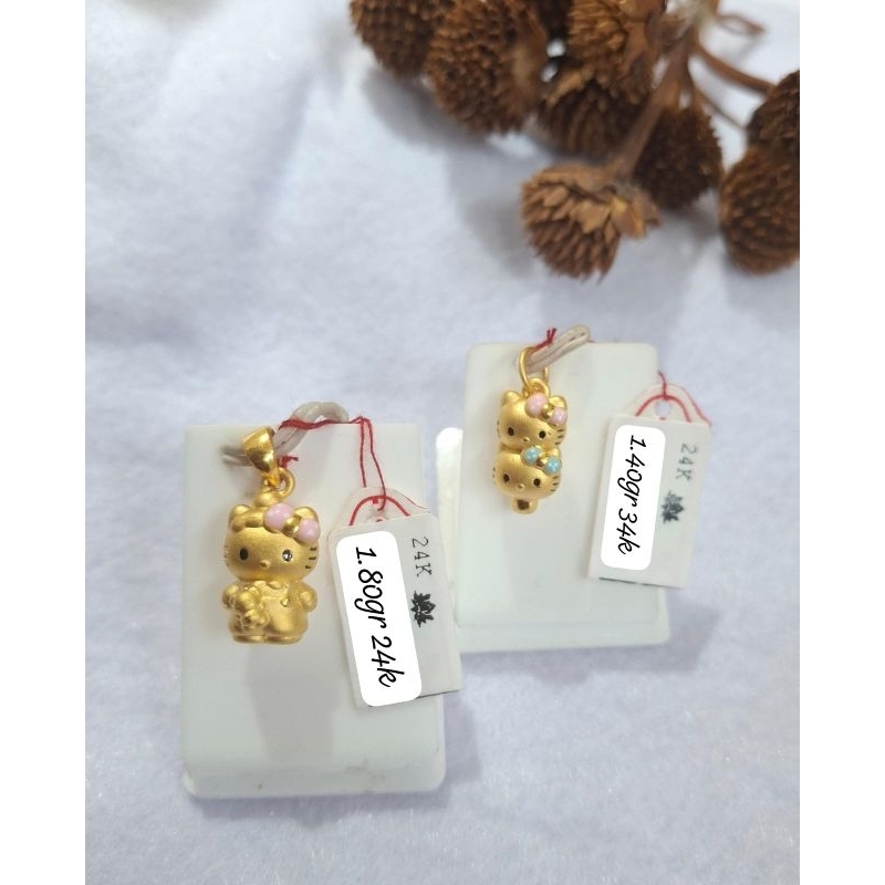 Liontin Emas Asli Hello Kitty 24K
