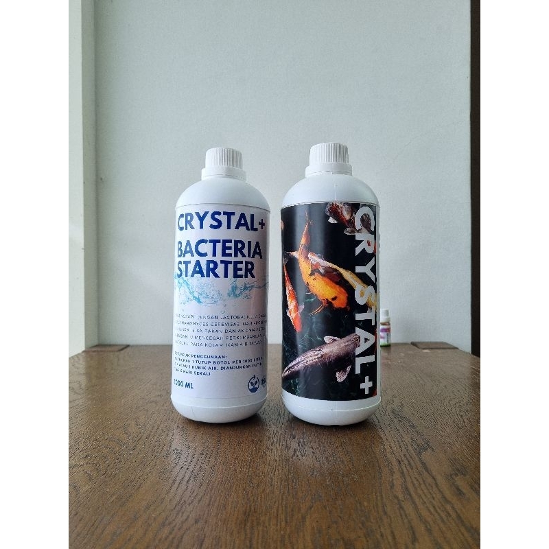 Livvicstore Crystal+ 1000 Ml Bacteria Starter Bakteri Starter Cair Pengurai Amonia Aquarium Akuarium