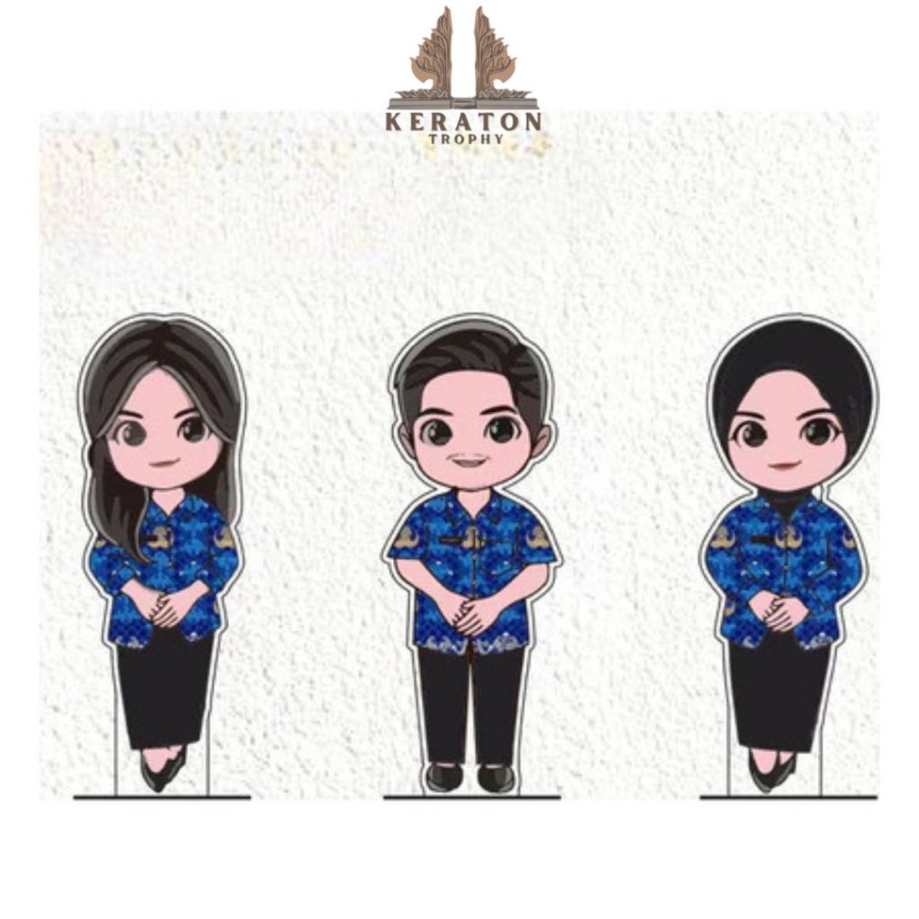 Piala Guru KORPRI Akrilik Custom Plakat Guru Korpri Akrilik