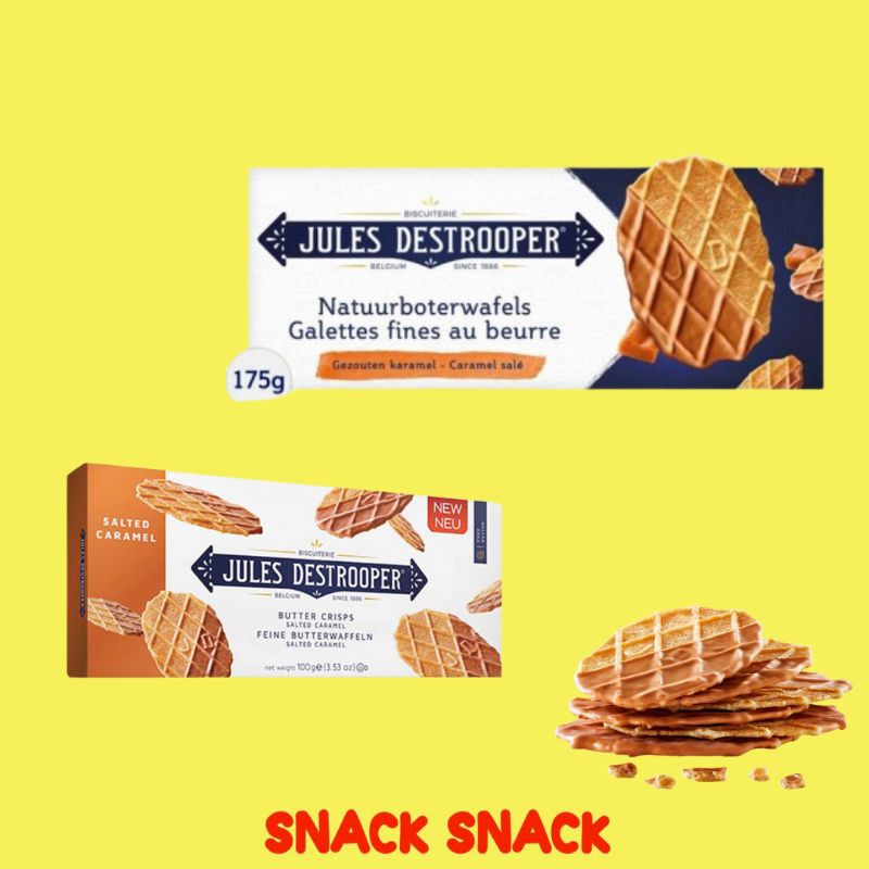 

[100% ORI EU] Jules Destrooper Butter Crisps Salted Caramel Biscuits 100g
