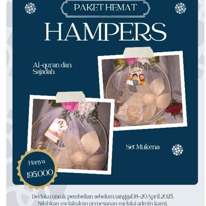 

Spesial hari raya idul fitri,hampers Cantik dari ID.FITR