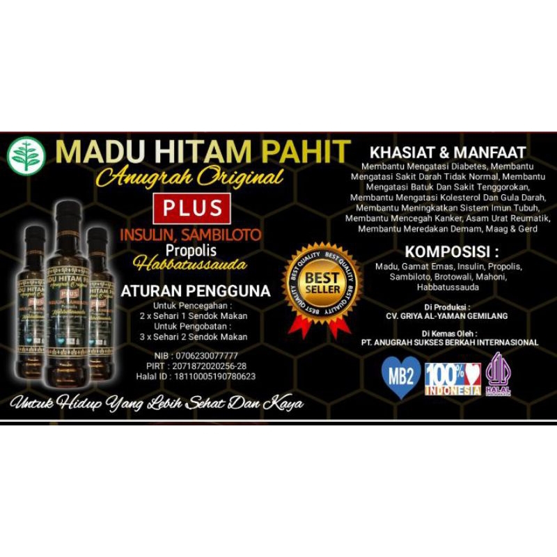 

MADU HITAM PAIT ANUGERAH ORIGINAL