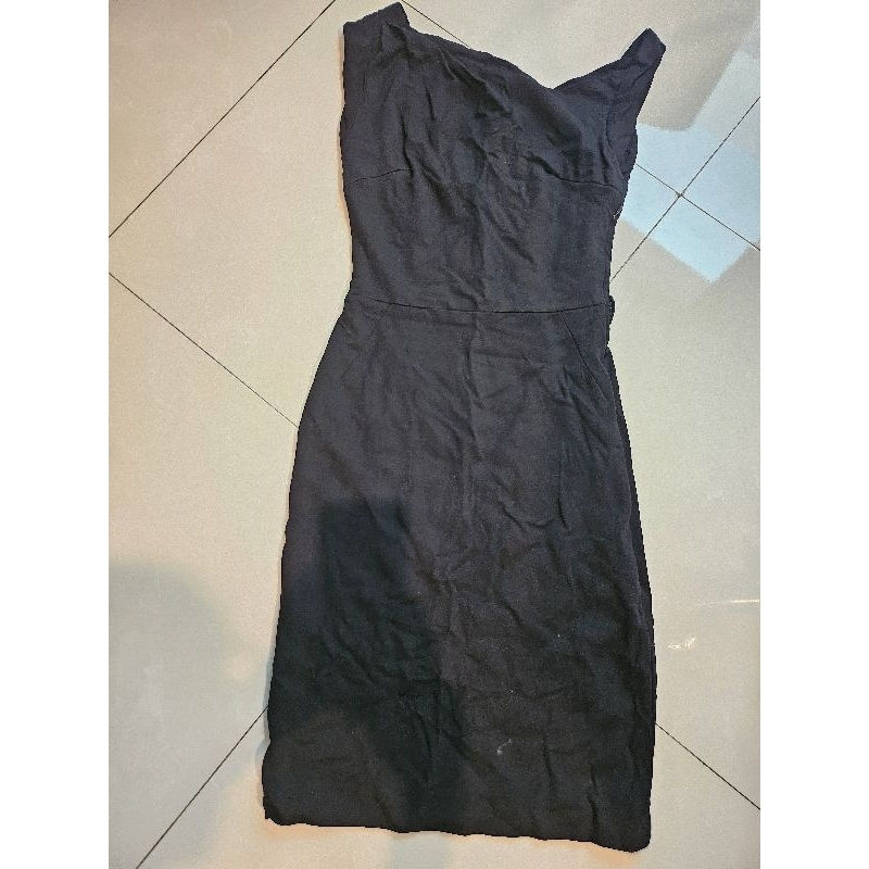 mango dress/black dress mango/preloved dress