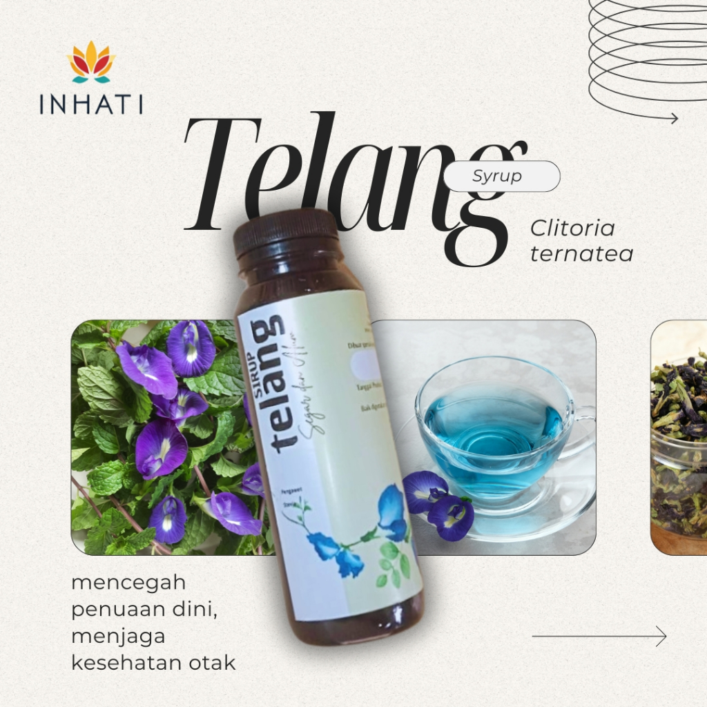 

INHATI Sirup Telang 100% REMPAH ASLI - Jaga Kesehatan Otak, Antiaging, dan Healthy Lifestyle