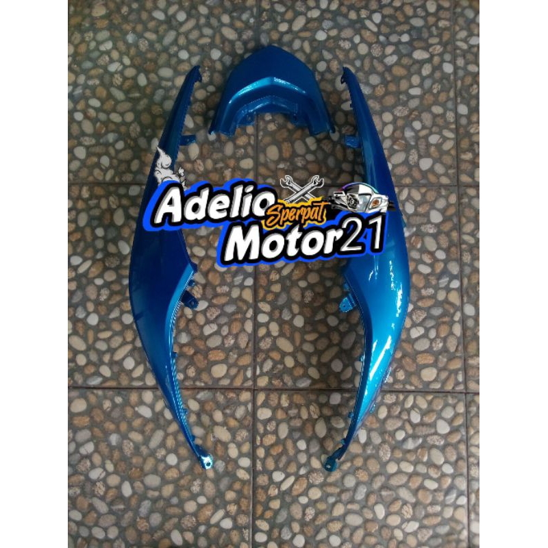body belakang kanan kiri plus tutup lampu Mio soul GT 115 biru