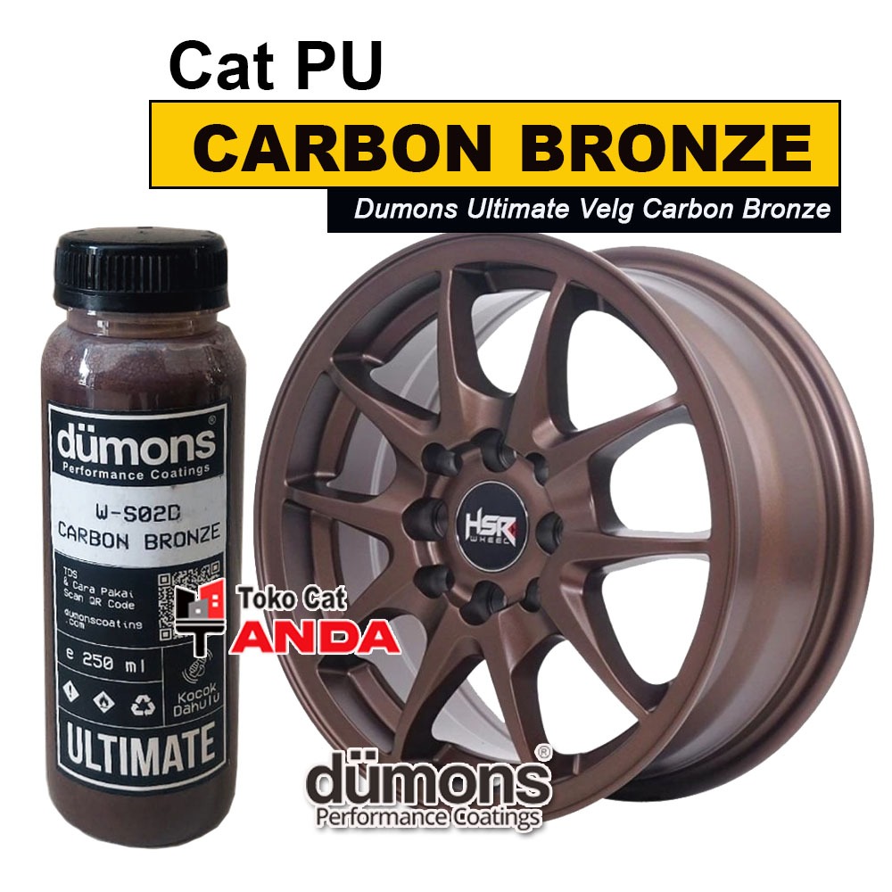 Cat PU Velg Carbon Bronze - Dumons Ultimate Carbon Bronze - Cat emas tua