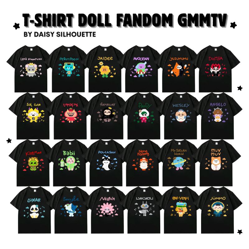 KAOS T-SHIRT DOLL FANDOM GMMTV | KAOS GMMTV THAILAND | DOLL FANDOM COUPLE | GEMINIFOURTH PONDPHUWIN 