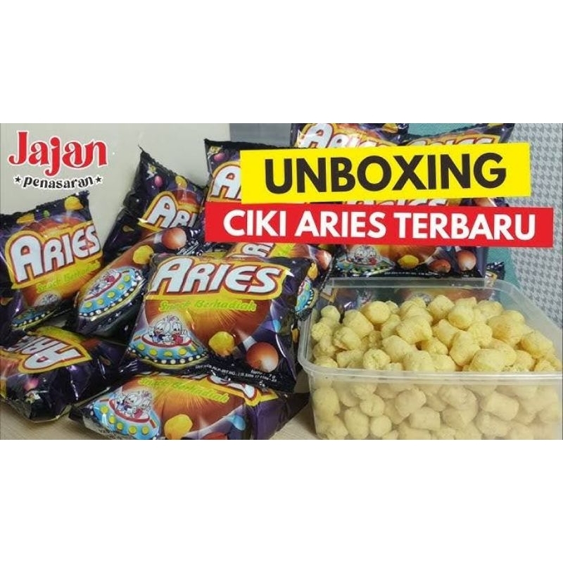 

Ciki aries Berhadiah uang tunai - Ciki berhadiah uang - Ciki Aries 2 renceng isi 20 pcs