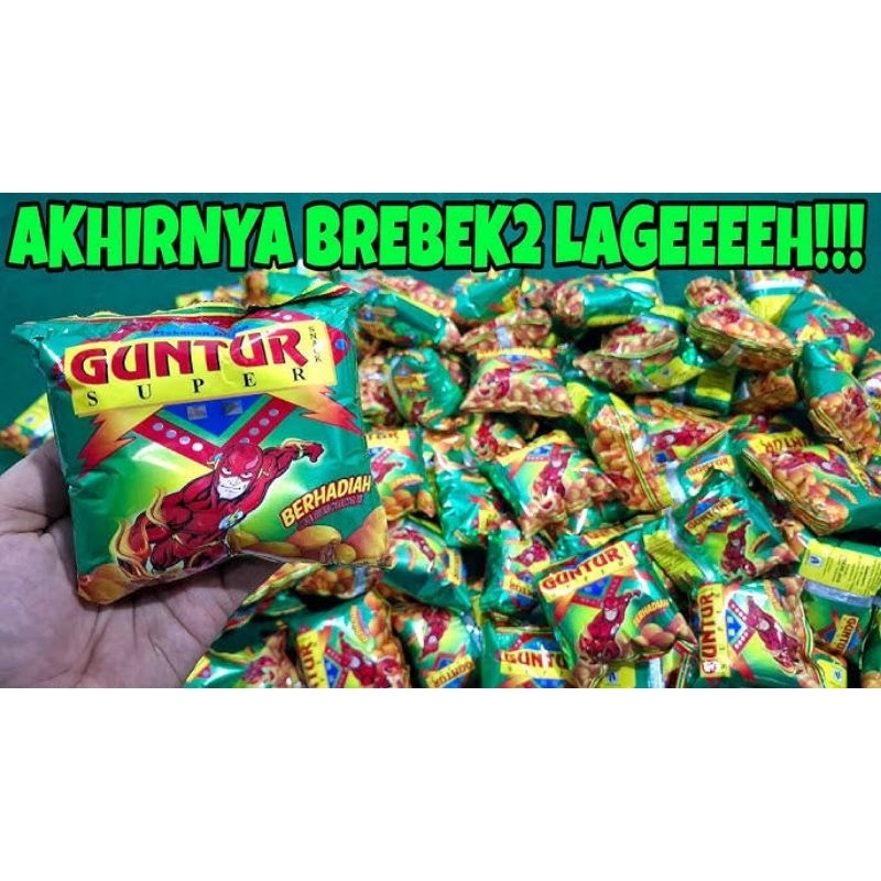 

Ciki guntur berhadiah uang tunai - Ciki berhadiah uang - ciki Guntur 1 pack isi 10 pcs