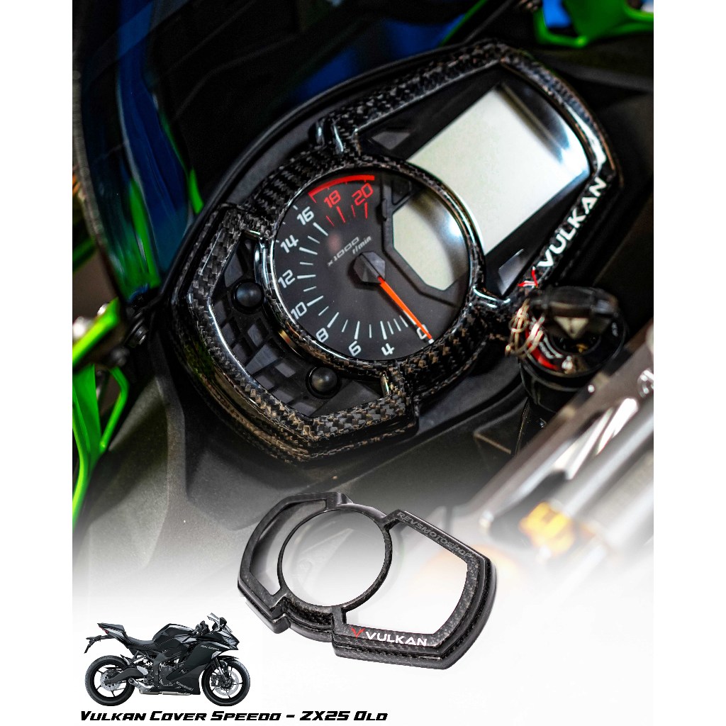 VULKAN SPEEDOMETER COVER REAL CARBON KAWASAKI ZX25R