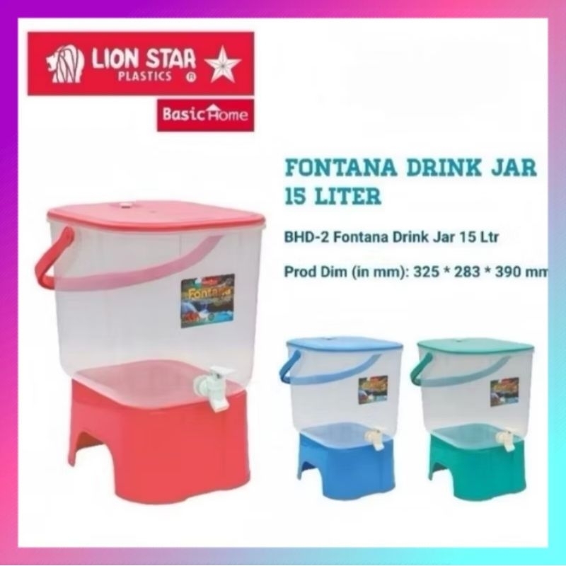 Dispenser air drink jar lion star 15 liter/Tempat air minum dispenser 15 liter lion star