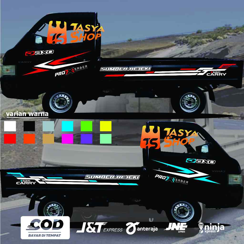 Sepasang Stiker mobil pick up new carry sticker bodi mobil carry stiker mobil pick up