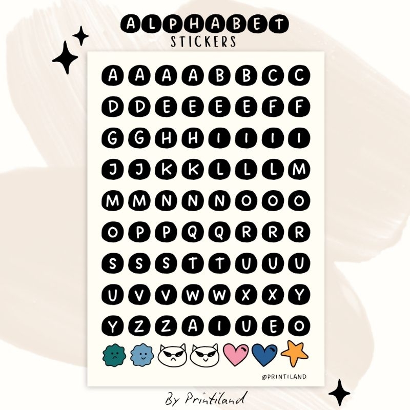 

Stiker Alfabet Huruf Ransom, Sticker Alphabet Sheet, Aesthetic Journaling Scrapbook Deco Dekorasi