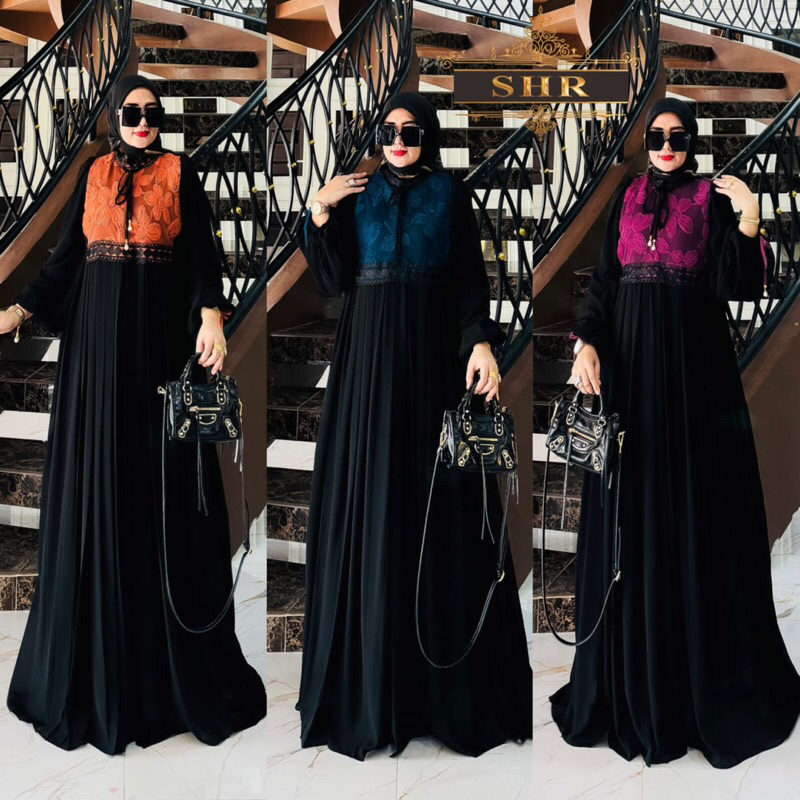 SIAP KIRIM LANGSUNG“SHR NEW” GAMIS LEBARAN CERUTY  MIX TULLE PUTRI TIDUR BEST SELLER”