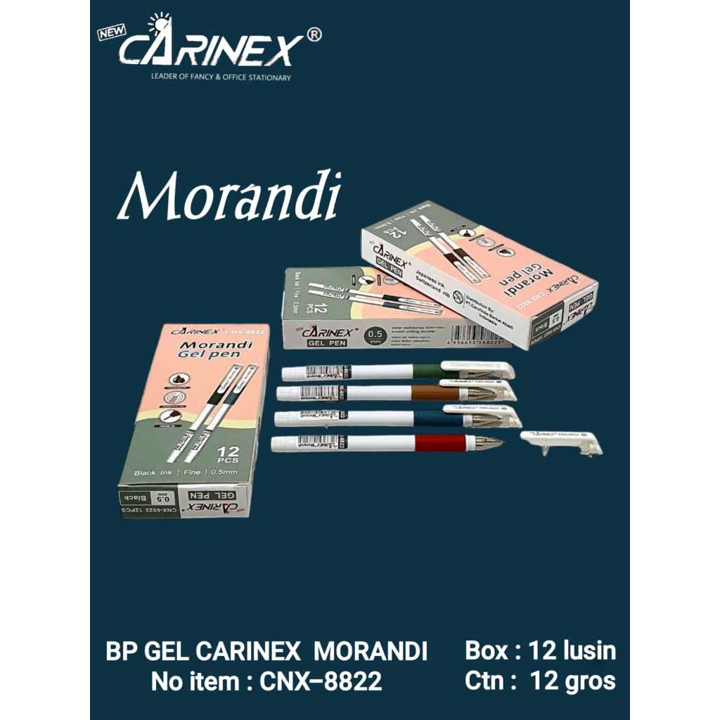 

[1lusin] Pen gell carinex morandi 8822/pulpen carinex morandi 8822