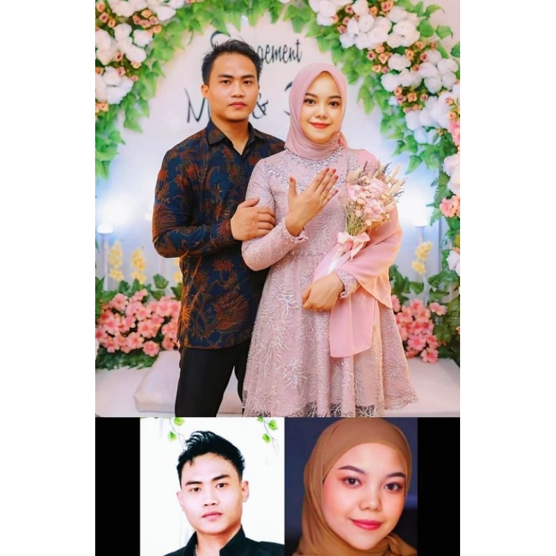CETAK+EDIT FOTO PREWEDDING Ukuran 30R ( 75cm x 100cm )