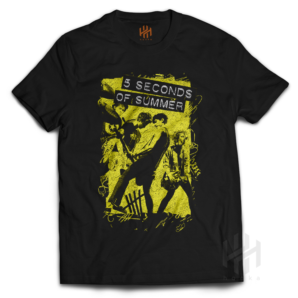 Kaos Band 5 second of Summer Member Tshirt Bootleg Baju Musik