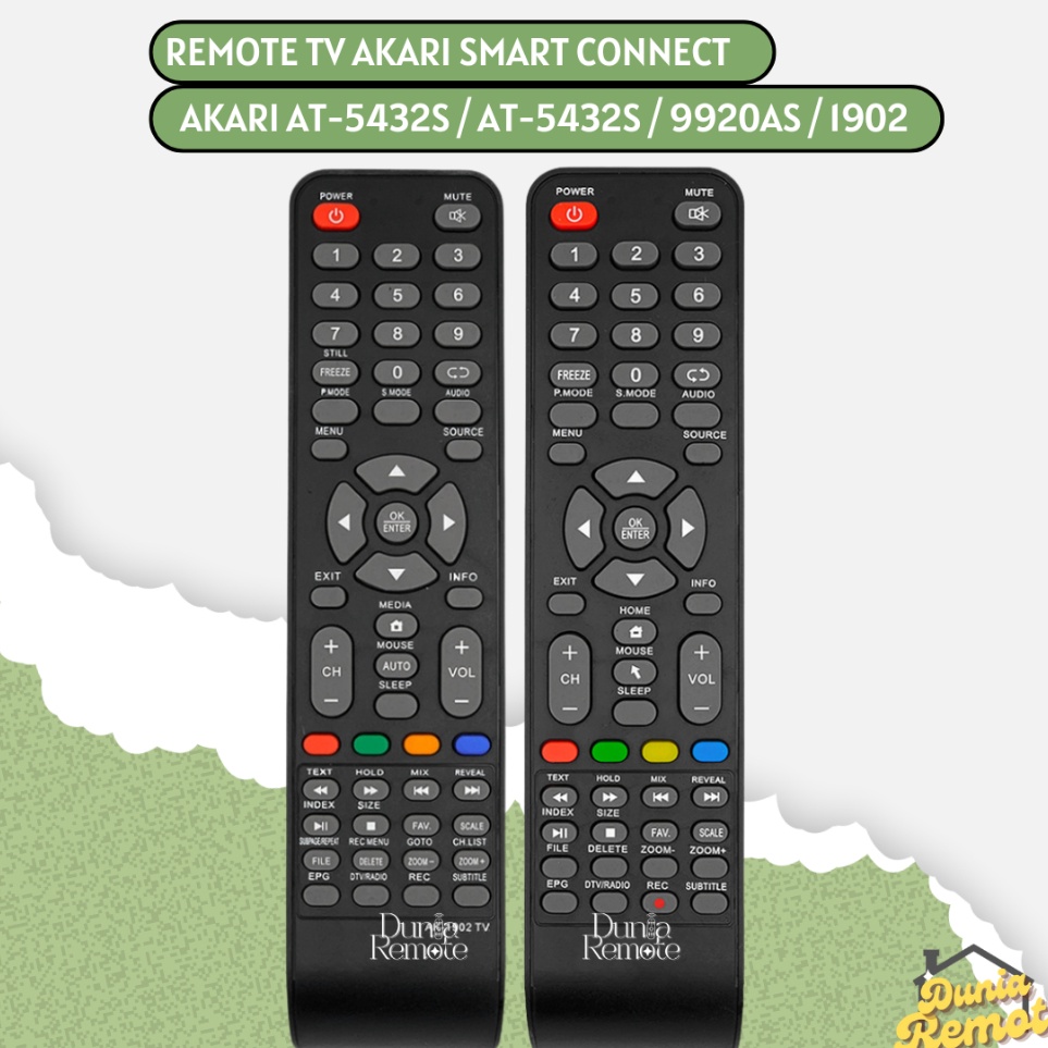 Super Remote TV Akari Smart TV RC992AS  Remot Smart TV Akari LCD LED
