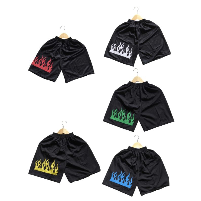 Terlaris Celana Boxer Kolor Motif Api / Celana Pendek Pria / Bawahan Pria Cowok