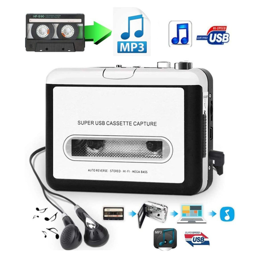 PROMO Ezcap Konverter Kaset Tape USB Cassette Capture MP3 Player / Tape USB Musik Lagu Kaset Jadul