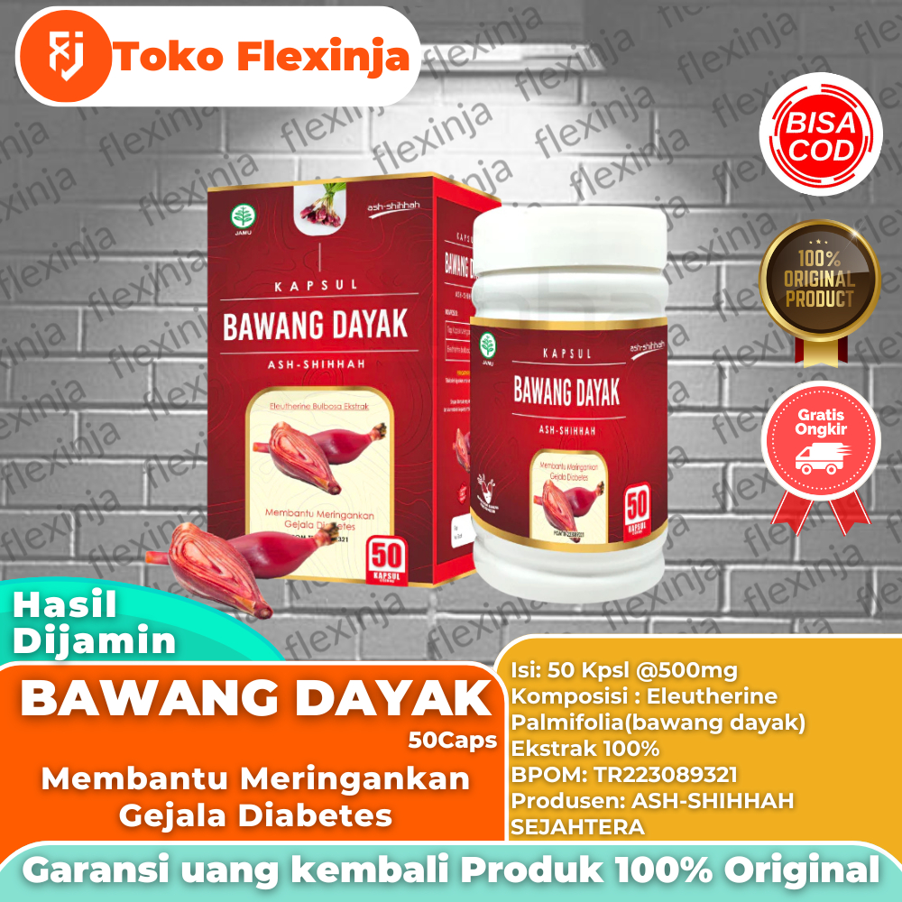???? Kapsul Bawang Dayak Berlian Menurunkan Diabetes Kencing Manis Hipertensi Kolesterol 100% Original
