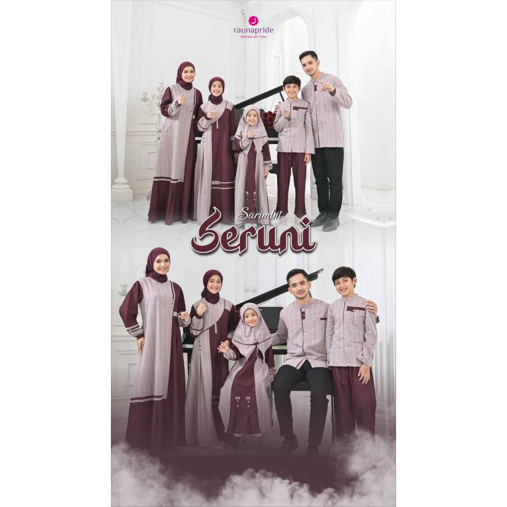 Rauna Seruni Tawny set Family - sarimbit keluarga - Sarimbit lebaran 2025