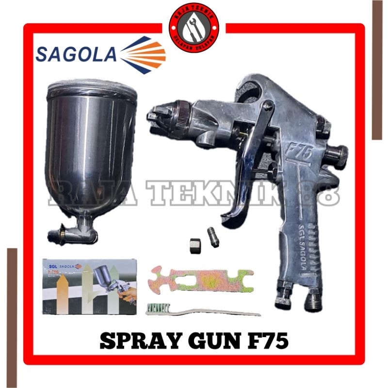 Spray Gun Sagola F75G Tabung Atas 400ml Spray Gun F75G Sagola