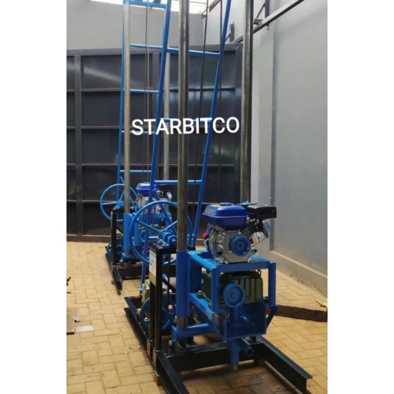 mesin bor sumur air tanah model Power Rig Sling ( winch )
