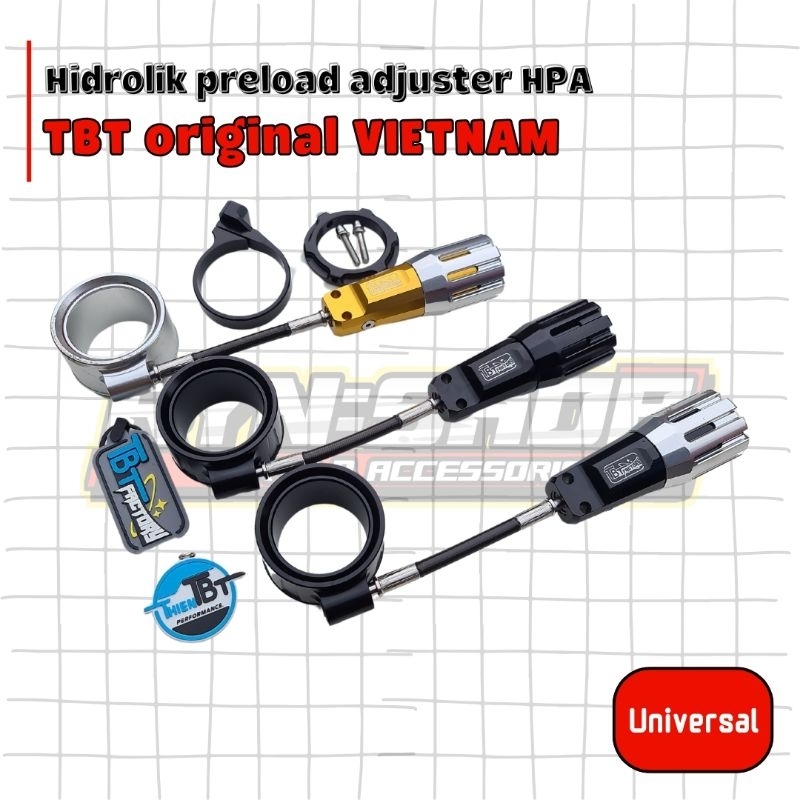 Hidrolik Preload Adjuster HPA Setelan Per Ulir Shock YSS Ohlins Nitron Original TBT VIETNAM