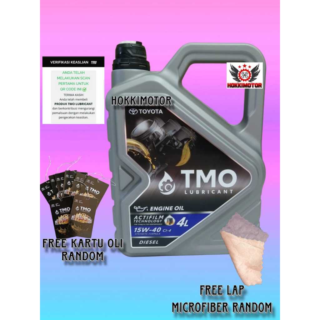 OLI TOYOTA TMO HITAM 15W-40 4L GALON SOLAR SYNTHETIC (SCAN BARCODE) ORIGINAL