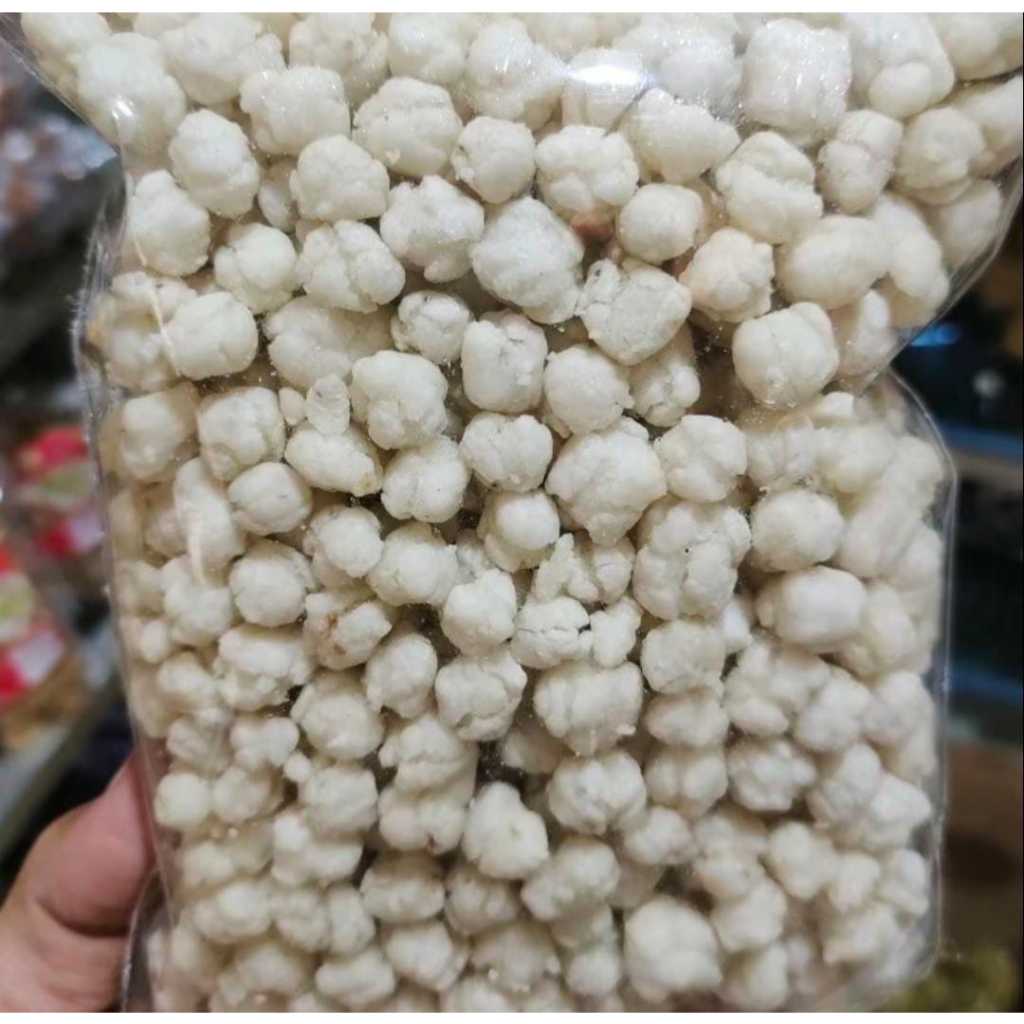 

Pilus Tiktak Cikur Isi 500gr kriuk gurih Renyah baso aci Makanan Ringan