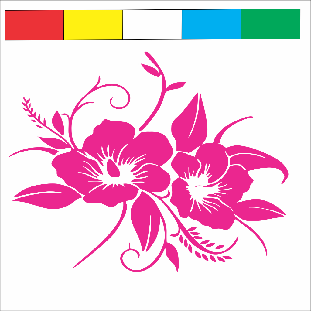 stiker cutting batik keren stiker mobil Stiker bunga kap depan body kaca mobil