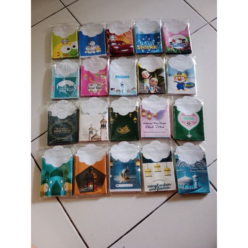 

amplop lebaran medium sudah dilipat dan sudah dilem) GRATIS ikat rambut