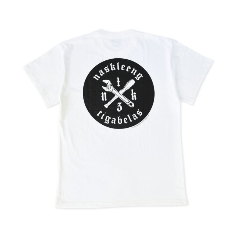 NK13 NK LOGO PIN TSHIRT WHITE