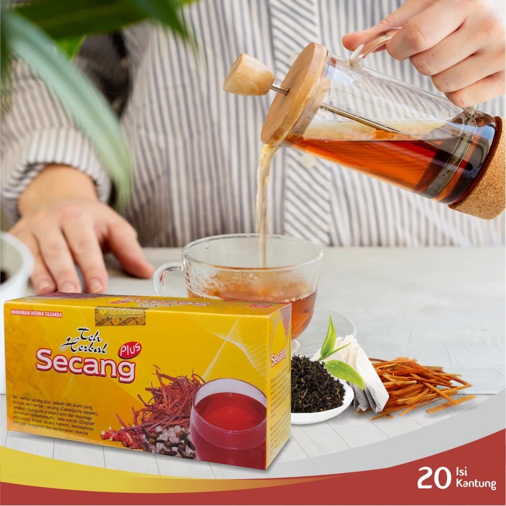 

Teh Kayu Secang Plus Herbal Original Isi 20 Kantung Celup Tea Bag Minuman Kesehatan Herbal alami