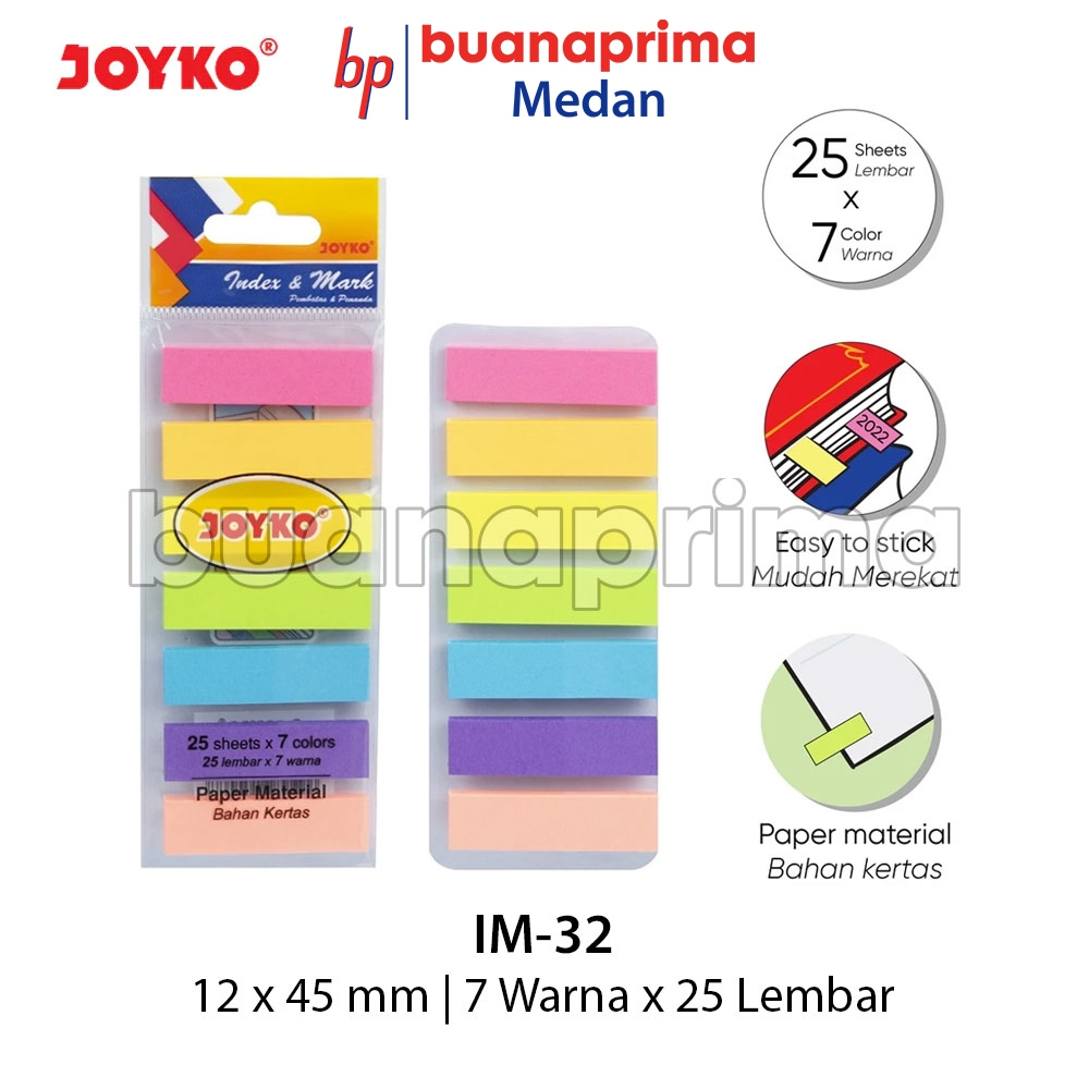 

Sticky Notes KERTAS JOYKO IM-32 Penanda Index Post Memo Stick It Note