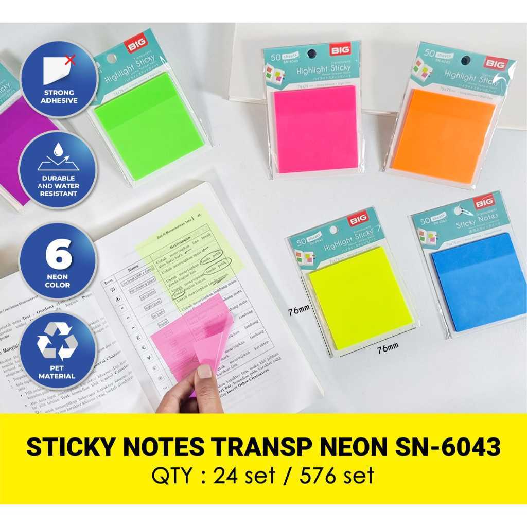 

BIG HIGHLIGHT STICKY SN 6043 76MM X 76MM